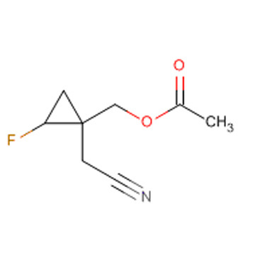 (1-(cyanomethyl)-2-fluorocyclopropyl)methyl acetate