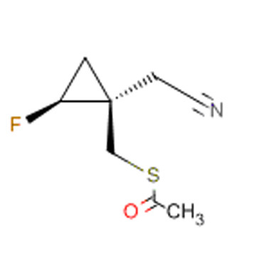 S-(((1R,2S)-1-(cyanomethyl)-2-fluorocyclopropyl)methyl) ethanethioate