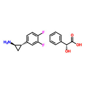 (1R,2S)-2-(3,4-difluorophenyl)cyclopropanamine (S)-2-hydroxy-2-phenylacetate