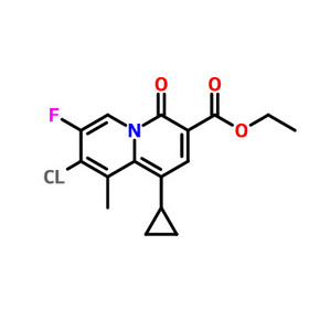 ethyl 8-chloro-1-cyclopropyl-7-fluoro-9-methyl-4-oxo-4H-quinolizine-3-carboxylate