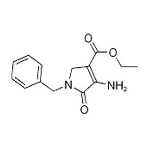 1H-Pyrrole-3-carboxylic acid, 4-amino-2,5-dihydro-5-oxo-1-(phenylmethyl)-, ethyl ester