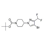 tert-butyl 4-(4-bromo-3-(difluoromethyl)-1H-pyrazol-1-yl)piperidine-1-carboxylate