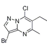  3-bromo-7-chloro-6-ethyl-5-methyl-Pyrazolo[1,5-a]pyrimidine,