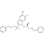 1H-Indole-1-ethanol, 5-aMino-2-[1,1-diMethyl-2-(phenylMethoxy)ethyl]-6-fluoro-α-[(phenylMethoxy)Meth