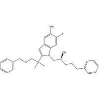 1H-Indole-1-ethanol, 5-aMino-2-[1,1-diMethyl-2-(phenylMethoxy)ethyl]-6-fluoro-α-[(phenylMethoxy)Meth