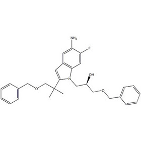 1H-Indole-1-ethanol, 5-aMino-2-[1,1-diMethyl-2-(phenylMethoxy)ethyl]-6-fluoro-α-[(phenylMethoxy)Meth