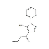 1H-Pyrazole-4-carboxylic acid, 5-amino-1-(2-pyridinyl)-, ethyl ester