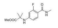 methyl 2-((3-fluoro-4-(methylcarbamoyl)phenyl)amino)-2-methylpropanoate