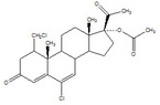 Dehydro-17a-Acetoxy-1-Chloromethyl-6-chloro-6-Progesterone