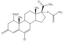 Dehydro-17a-Acetoxy-1-Chloromethyl-6-chloro-6-Progesterone