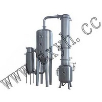 Single-effect cycle outside vacuum concentrator