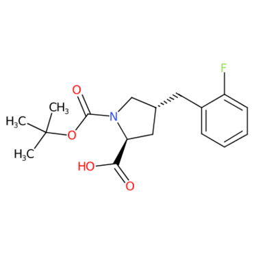 (2S,4R)-1-(tert-butoxycarbonyl)-4-(2-fluorobenzyl)pyrrolidine-2-carboxylic acid