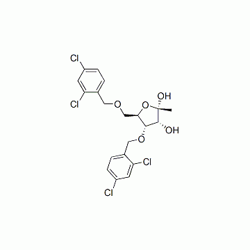 1-O-Methyl-3,5-bis-O-(2,4-dichlorobenzyl)- α-D- ribofuranose