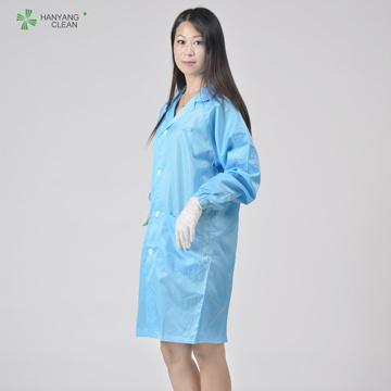 Lapel Cleanroom Antistatic Esd  Autoclavable Smock