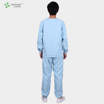 Long Sleeve T Shirt Suit Polyester Cleanroom  Garments