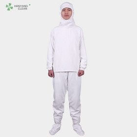 High Quality Hooded Long Sleeve T Shirt And Pants Cleanroom Clothing Work Suit 