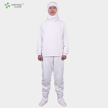High Quality Hooded Long Sleeve T Shirt And Pants Cleanroom Clothing Work Suit 