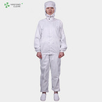 Antistatic Esd Autoclavable Polyester  Jacket And Pants Cleanroom  Suit