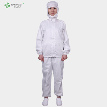 Antistatic Esd Autoclavable Polyester  Jacket And Pants Cleanroom  Suit
