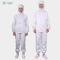 Antistatic Esd Autoclavable Polyester  Jacket And Pants Cleanroom  Suit