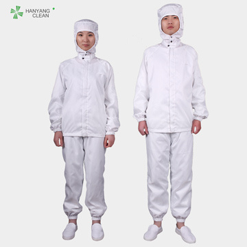Food Factory Polyester Filaments and conductive fibers Lintfree Cleanroom Uniform 