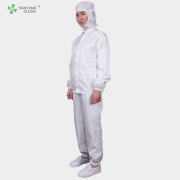 Antistatic Esd Autoclavable Polyester  Jacket And Pants Cleanroom  Suit  
