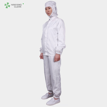 Antistatic Esd Autoclavable Polyester  Jacket And Pants Cleanroom  Suit