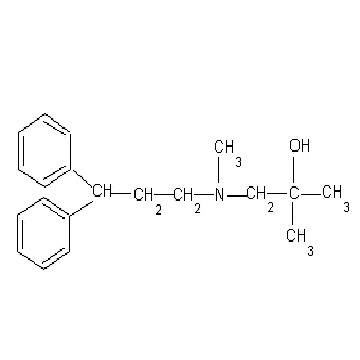 2,N-Dimethyl-N-(3,3-diphenylpropyl)-1-amino-2-propyl alcohol