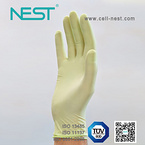 Latex gloves with oats extractions