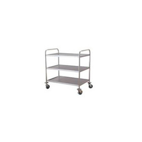 Stainless steel flat trolley