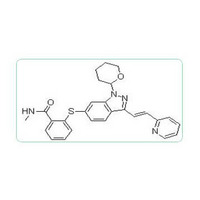 N-Methyl-2-[[3-[(1E)-2-(2-pyridinyl)ethenyl]-1-(tetrahydro-2H-pyran-2-yl)-1H-indazol-6-yl]thio]benza