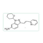 (E)-3-[2-(Pyridin-2-yl)ethenyl]-1-(tetrahydro-2H-pyran-2-yl)-1H-indazol-6-amine