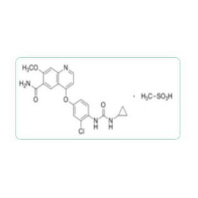 4-[3-Chloro-4-[[(cyclopropylamino)carbonyl]amino]phenoxy]-7-methoxy-6-quinolinecarboxamide methanesu