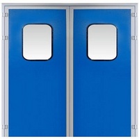 Double door for melamine resin plate purification