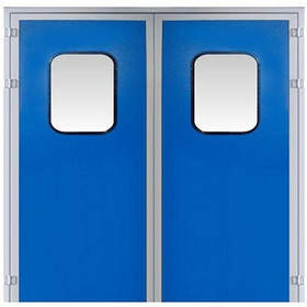 Double door for melamine resin plate purification