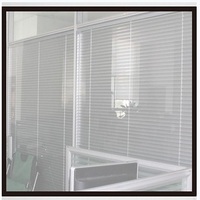 Double tempered glass aluminum link window