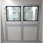 Aluminum alloy color steel plate door