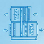 Rotary heat recovery air conditioning unit