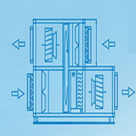 Rotary heat recovery air conditioning unit