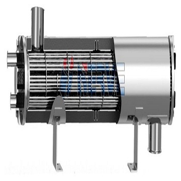 Z- 4 - process sterile - grade straight - through dual - tube plate heat exchanger