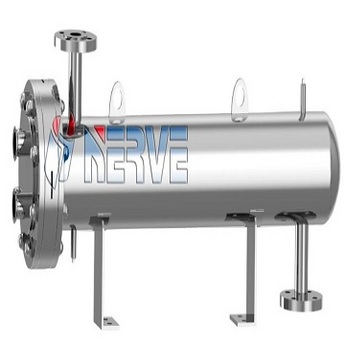 U-double flow aseptic u-type dual tube plate heat exchanger