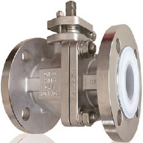 Lithium hexafluorophosphate liner ball valve