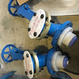 Glass enameling valve