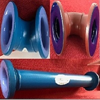 Enamelled glass pipe and fittings