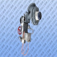 Pneumatic discharge valve for enameling glass