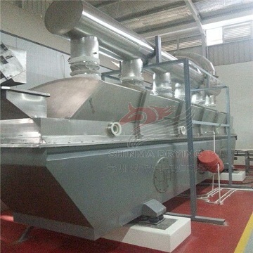 Vibrating fluidized bed drier