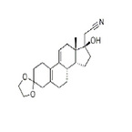 (17α)-3,3-[1,2-Ethanediylbis(oxy)]-17-hydroxy-19-norpregna-5(10),9(11)-diene-21-nitrile