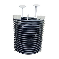 Modified graphite-polyene (PB) coil condenser