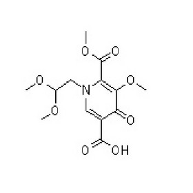 1-(2, 2-dimethoxy ethyl)-1, 4-dihydrogen -3- methoxy -4- oxy -2, 5-pyridine dicarboxylic acid 2-meth