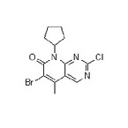 6-bromo-2-chloro-8-cyclopentyl 5-methyl-pyridine and [2, 3-d] pyrimidine-7 (8H) -ketone